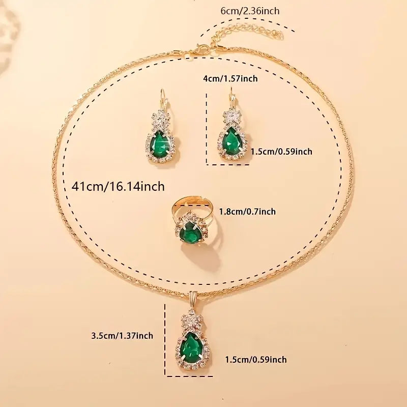 Marceline Jadehart Jewelry Set | Gold