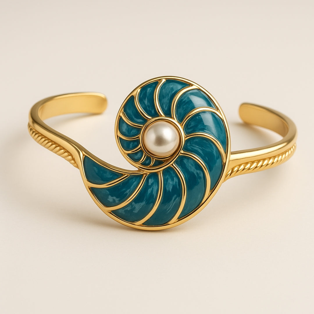 Pearl Blue Shell Bracelet