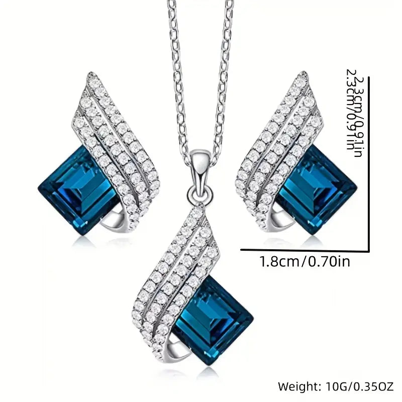 Brienne Solazure Jewelry Set | White Gold