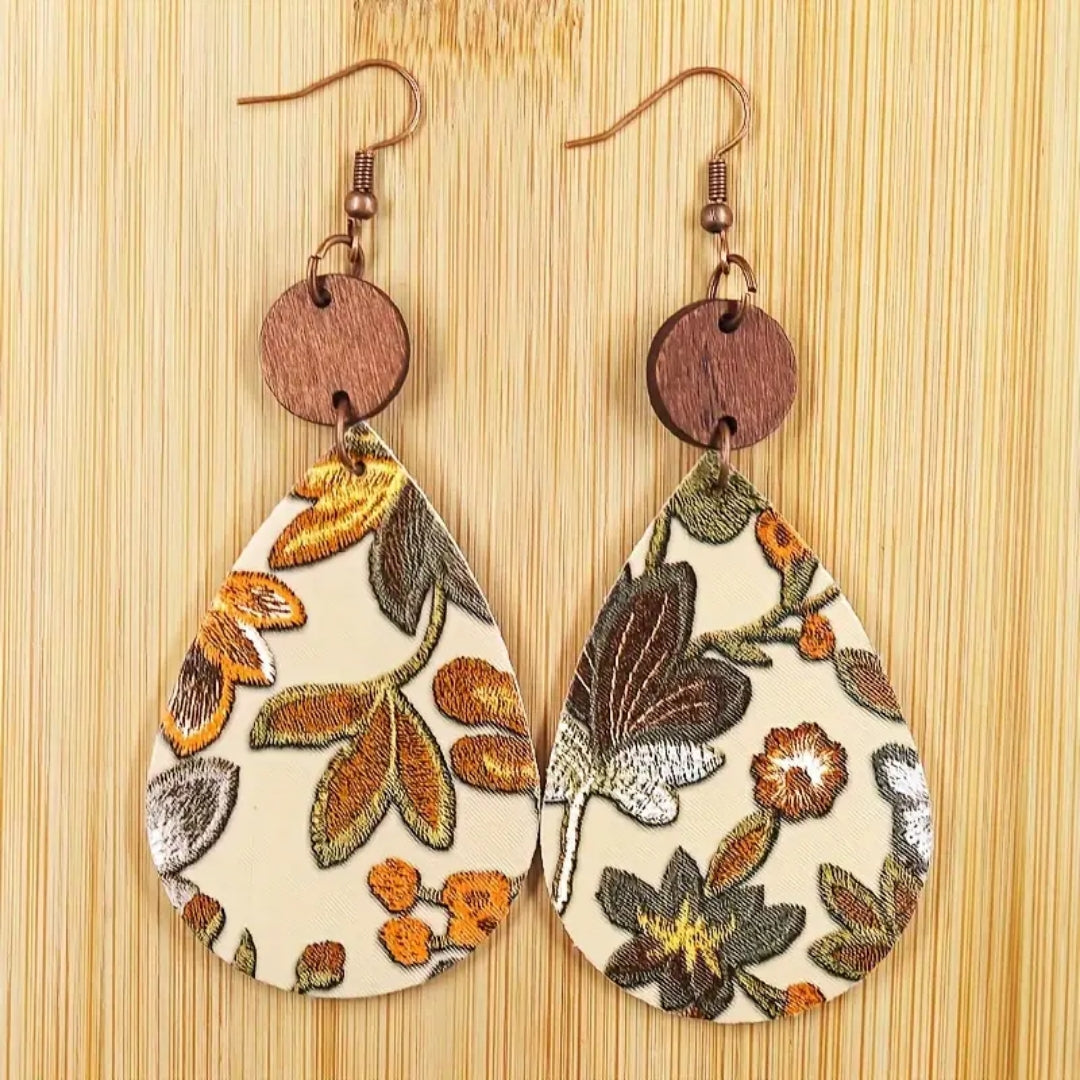 Drop Floral Nature Earrings