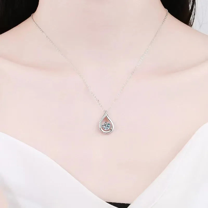 Drop Silver Bright Necklace