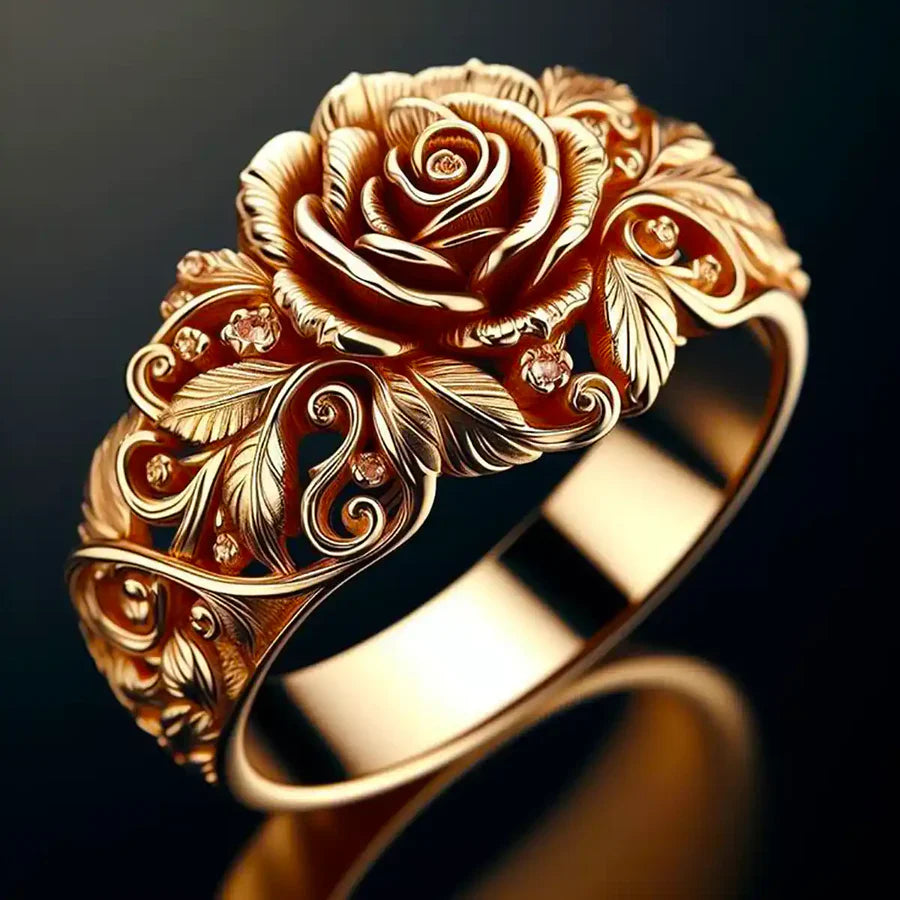 Golden Blossom Ring | Gold