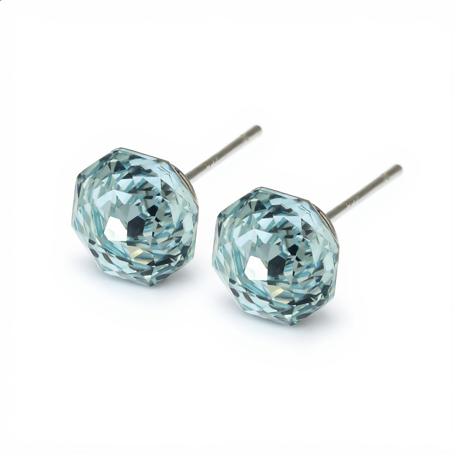 Delicate Ice Crystal Stud Earring | Silver