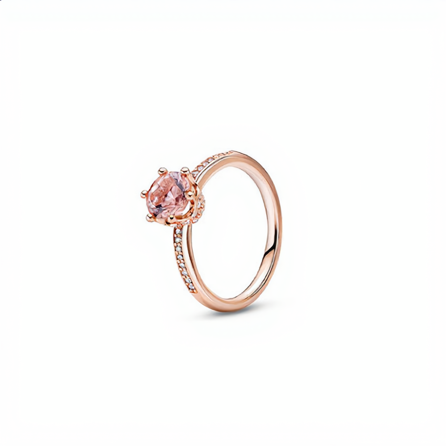 Crown Crystal Ring | Rose Gold