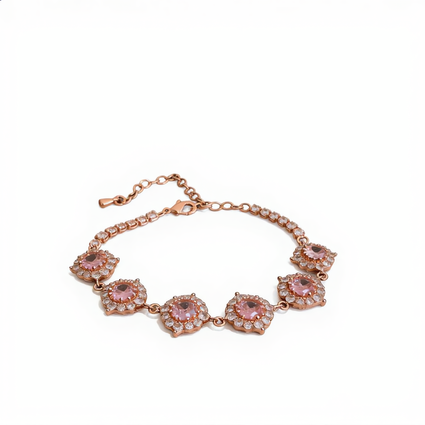 Delicate Flower Bracelet | Rose Gold