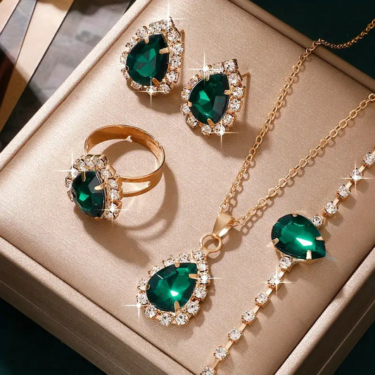 Elisandre Vermont Jewelry emerald | Gold