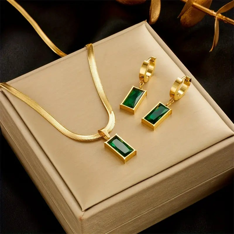 Iselotte Verdain Jewelry emerald | Gold