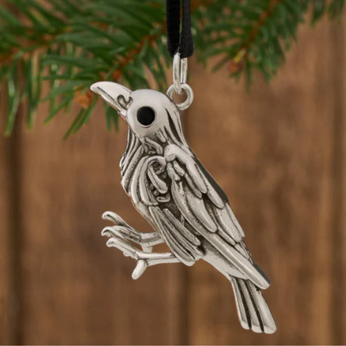 Silver Raven Necklace