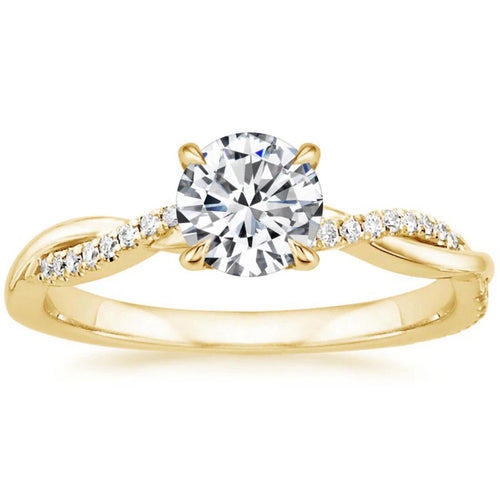 Zirconia Golden Elegant Ring
