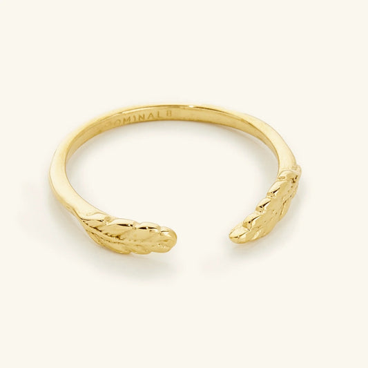 Golden Leaf Forged Bracelet