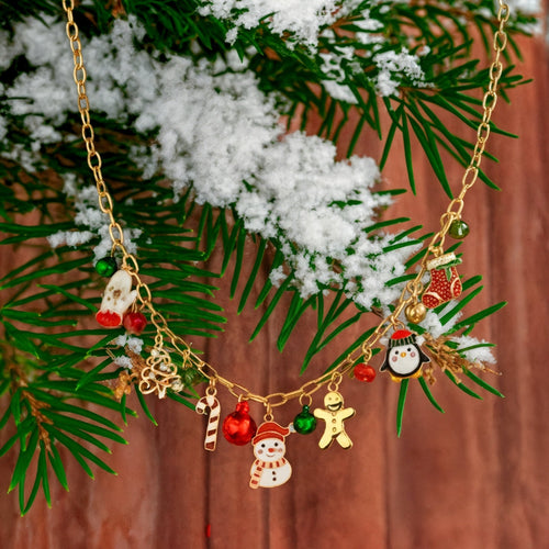 Christmas Charms Gold Chain