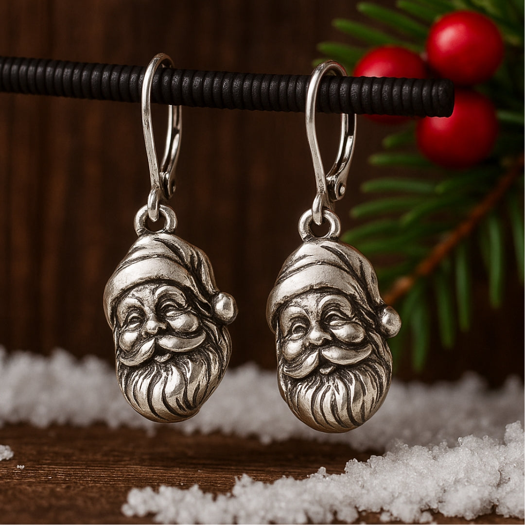 Happy Santa Earrings