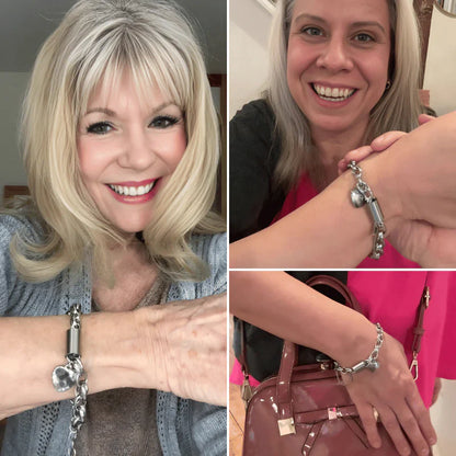 Heartened Chunky Bracelet | White Gold