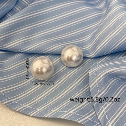 Vintage Statement Pearl Stud Earrings