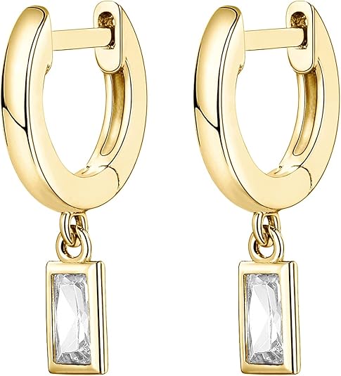 Bar Drop Earrings | Gold
