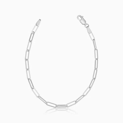 Venice Link Bracelet | White Gold