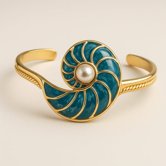 Pearl Blue Shell Bracelet