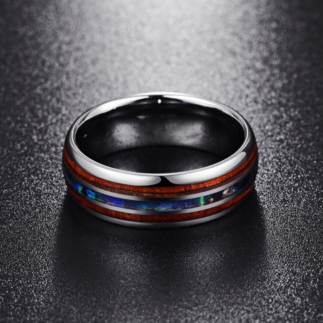 Southwestern Turquoise Inlay Heritage Ring