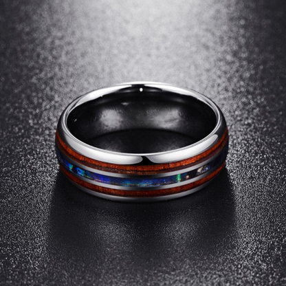 Southwestern Turquoise Inlay Heritage Ring
