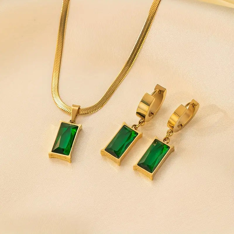Iselotte Verdain Jewelry emerald | Gold