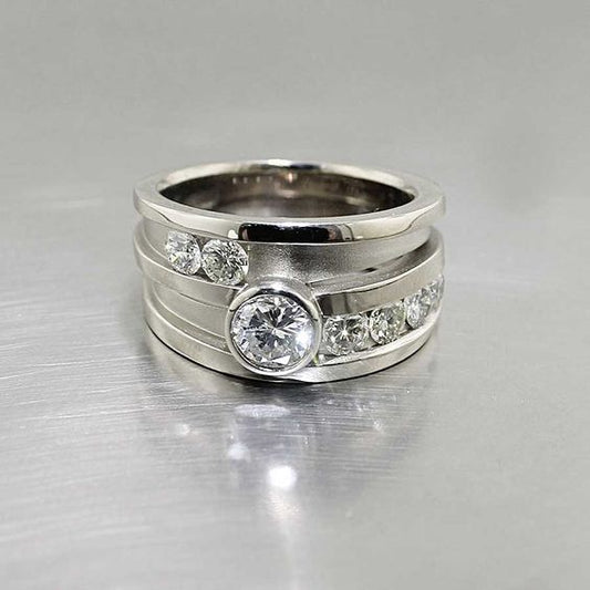 Vintage Glass Layered Ring