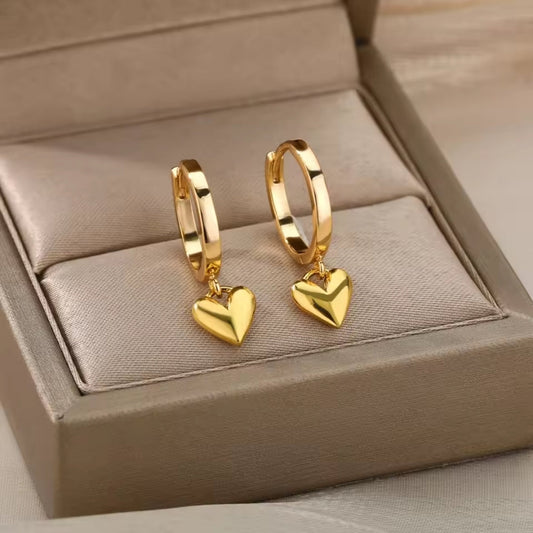 Golden Hearts Earrings