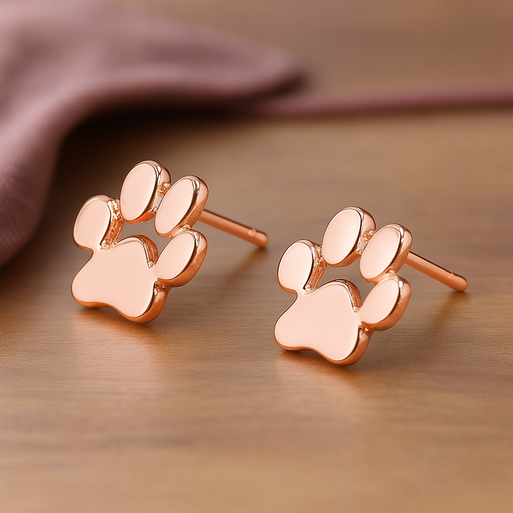 Hypoallergenic Paw Earrings â€“ Made of Stainless Steel