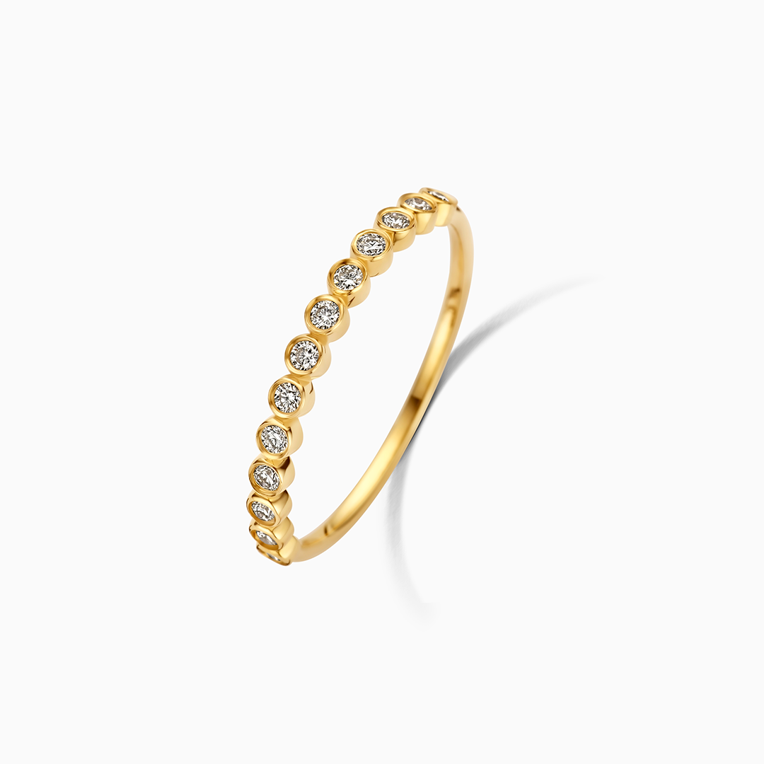 Diamond Bubble Ring | Gold 14k