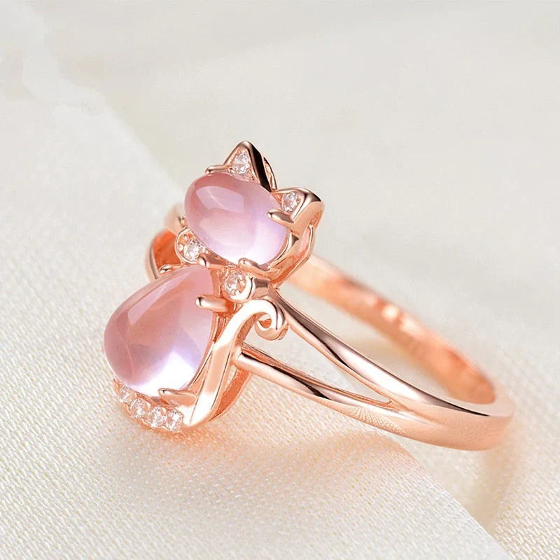 Cat Ring in Rose Gold | Rose Gold