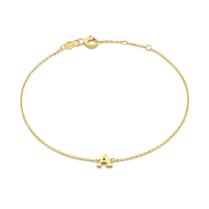 Vita Signa Initial Bracelet | Gold 14k