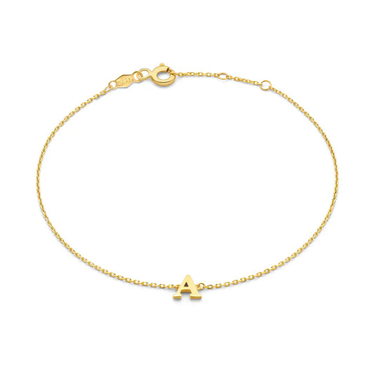 Vita Signa Initial Bracelet | Gold 14k