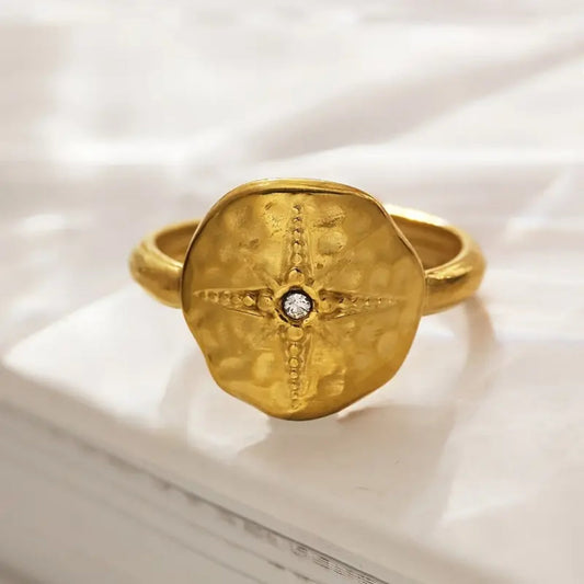 Starlight Golden Forged Ring