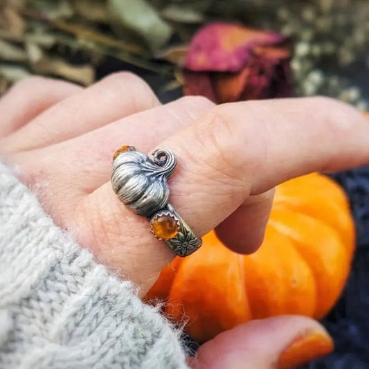 Silver Pumpkin Ring
