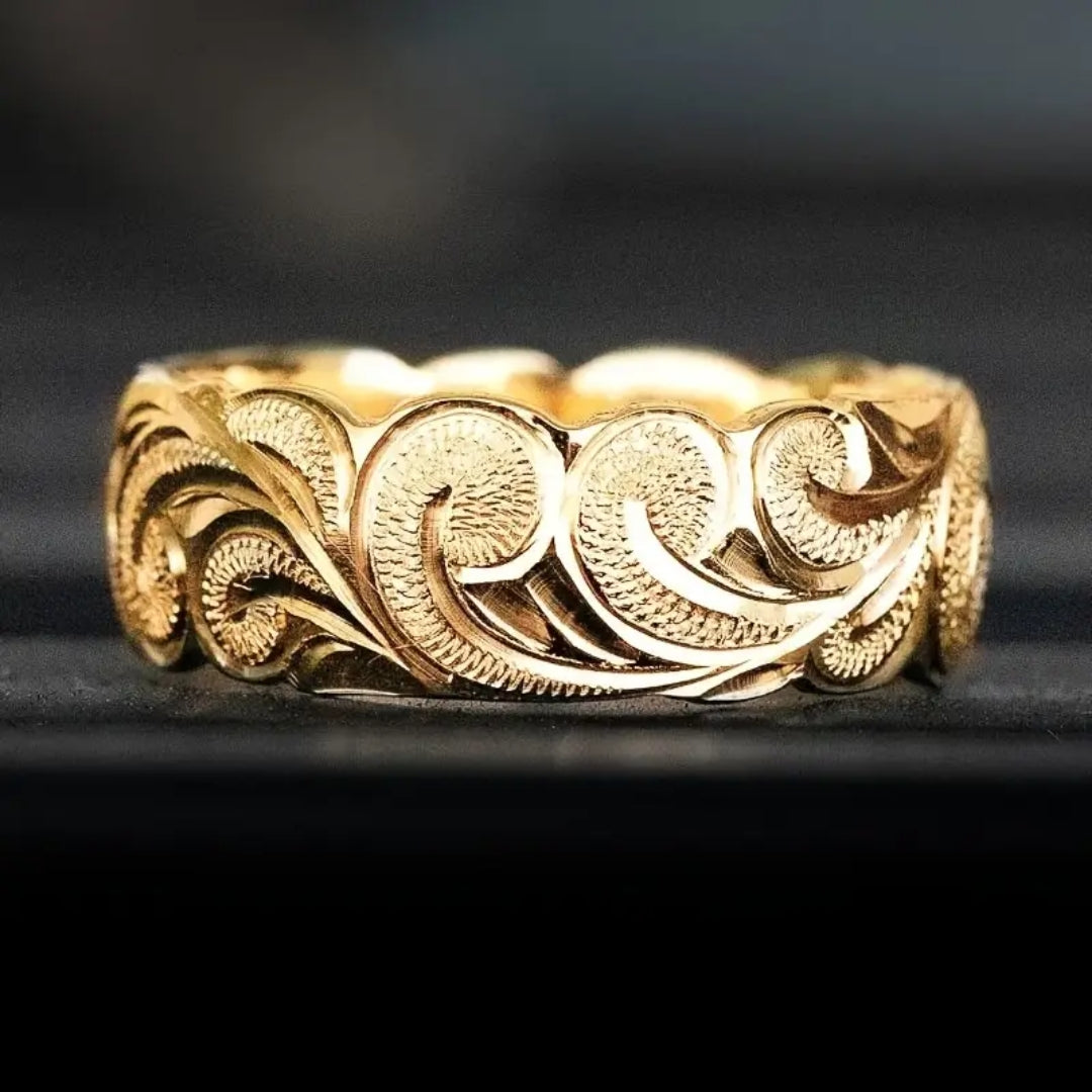 Golden Ivy Trail Ring