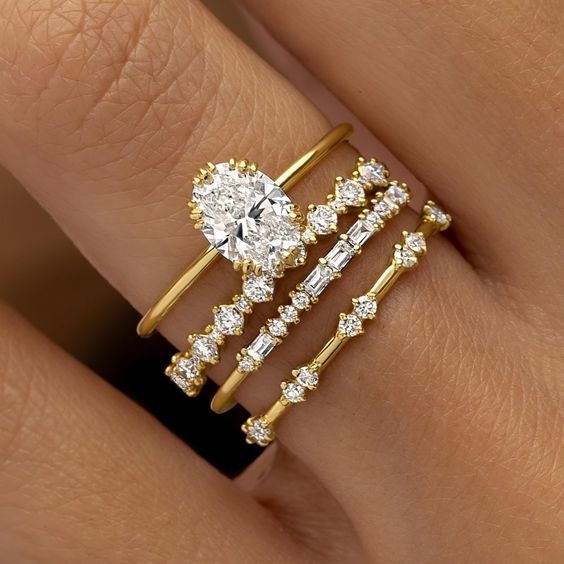 SolÃ¨ne Viremont Ring Set | Gold