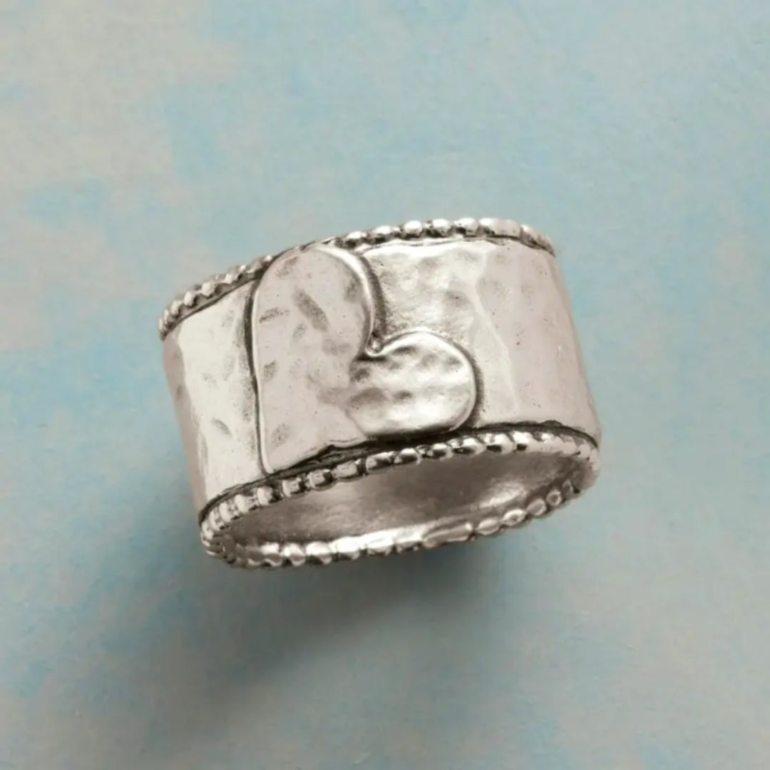 Silver Plated Heart Ring