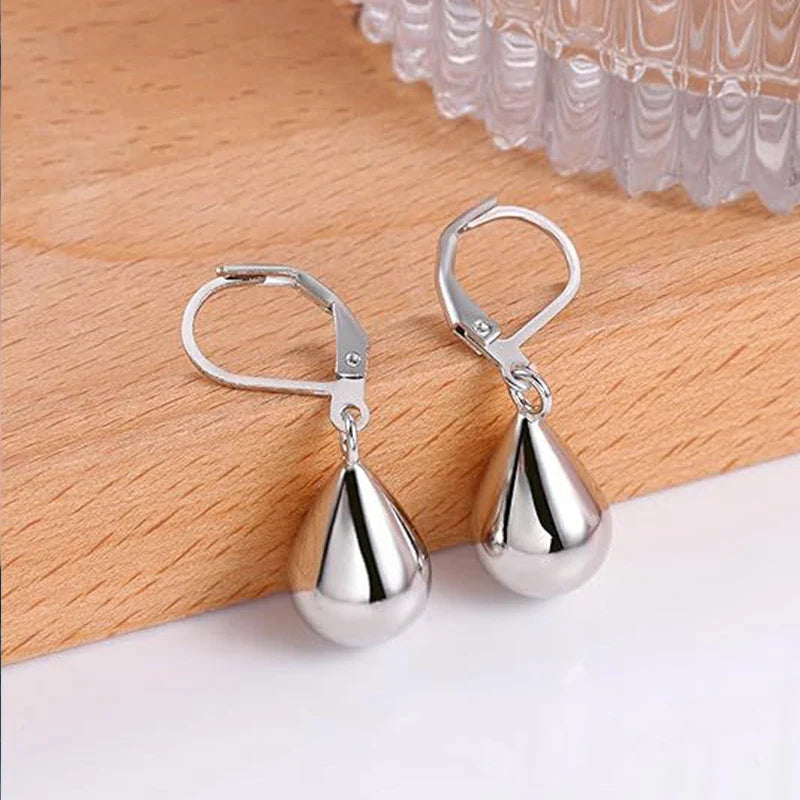 Drop Silver Earrings