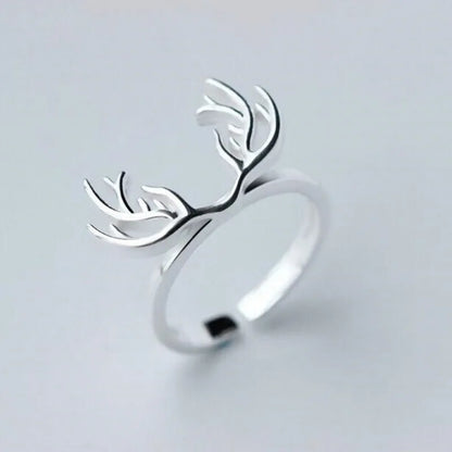 Sterling Silver Antler Ring