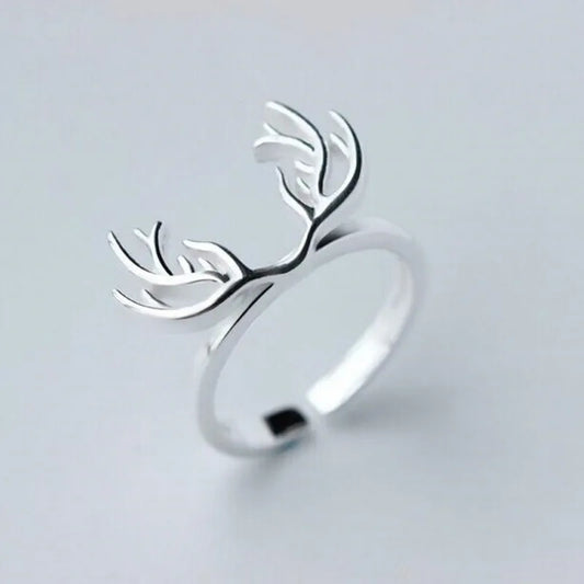 Sterling Silver Antler Ring
