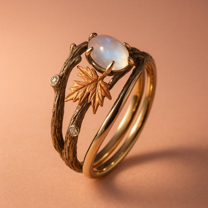Nature Moonstone Ring