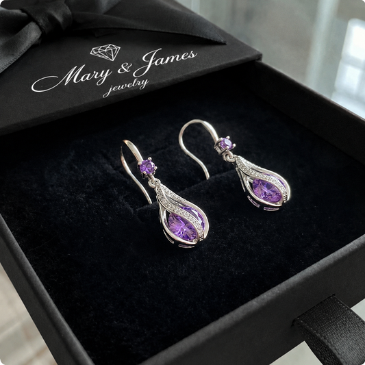 Calithra Lumen Twist Earrings | White Gold