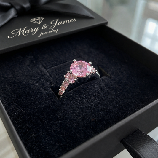 Celia Rosette Ring | White Gold