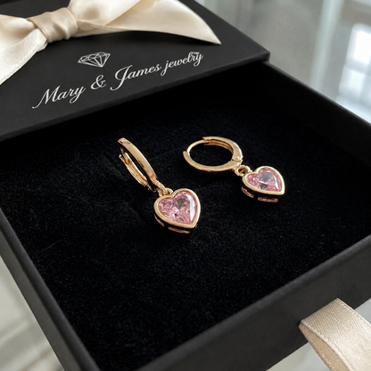 Cupid Charm Drop Earrings | Gold