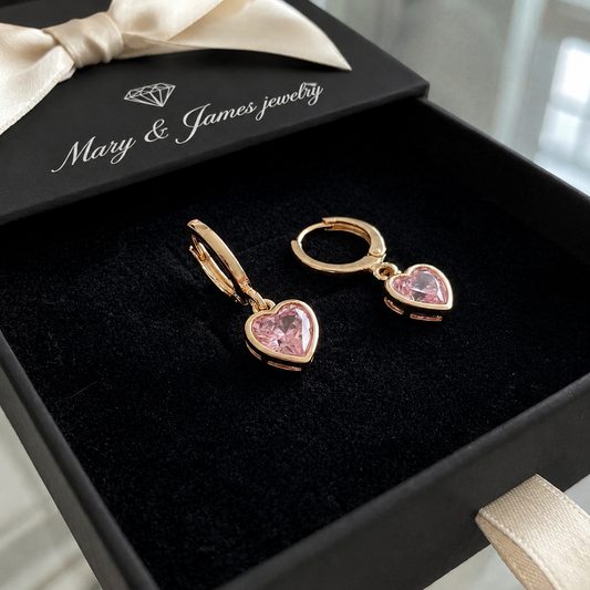 Cupid Charm Drop Earrings | Gold