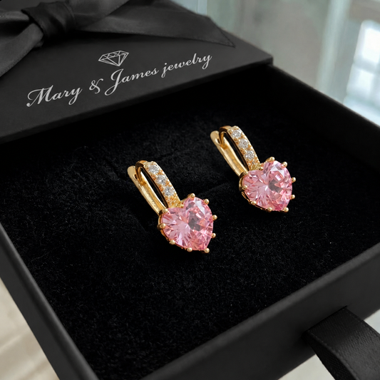 Cupid Glow Huggie Earrings | Gold