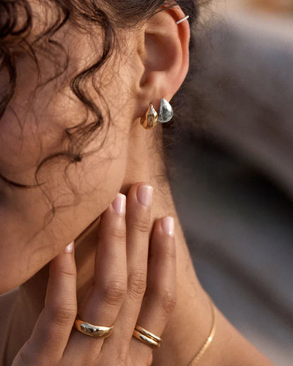 Mato Drop Earrings | White Gold