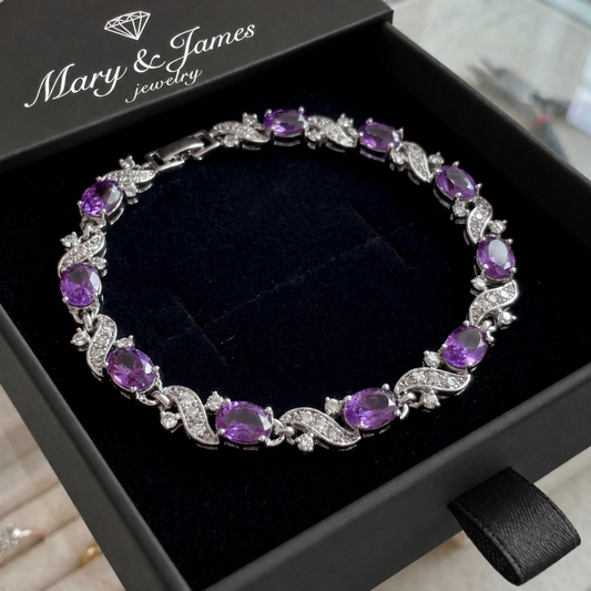 Giada Valethyst Bracelet | White Gold