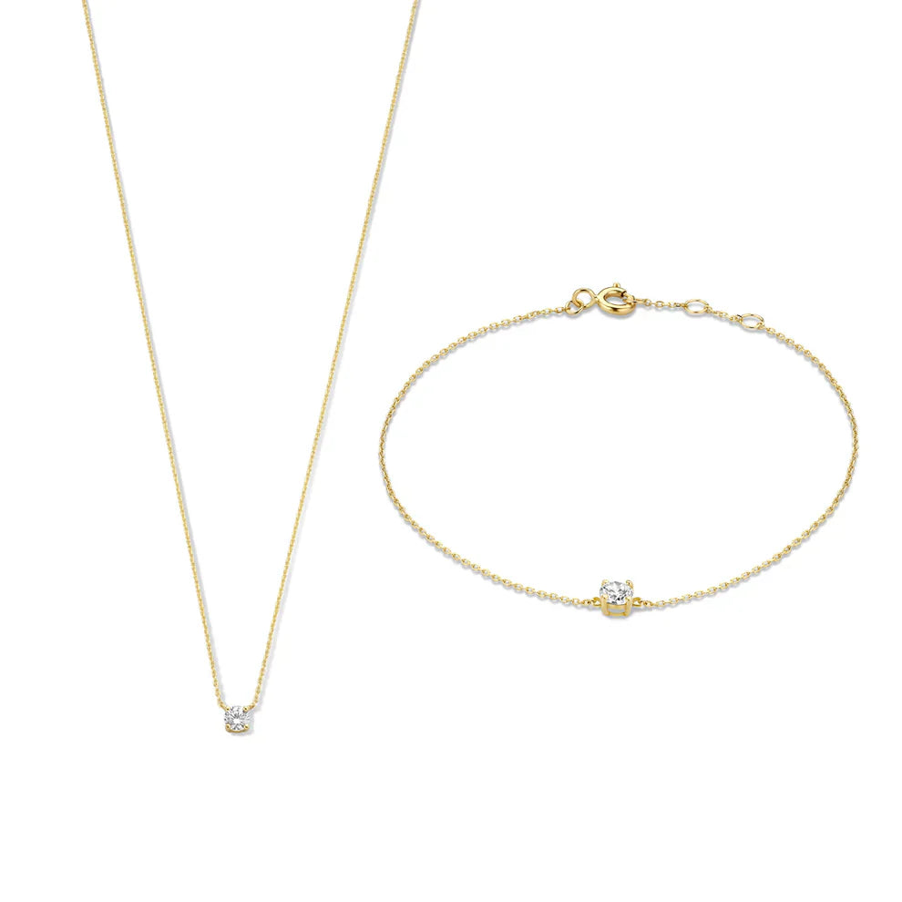ClÃ©a Zirconia Stone Set | Gold