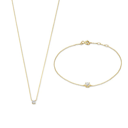 ClÃ©a Zirconia Stone Set | Gold