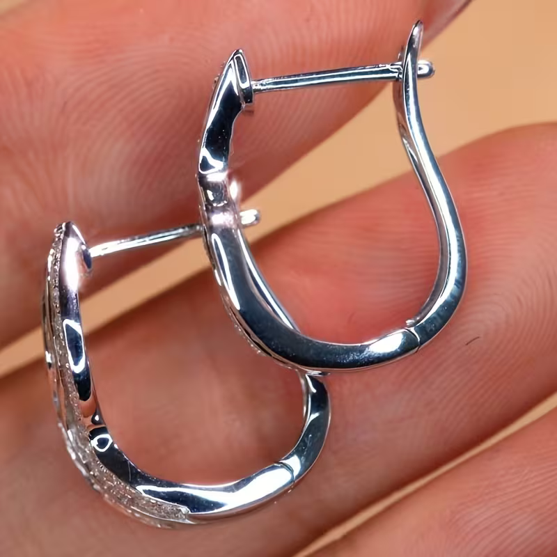 Silver Wave Earrings